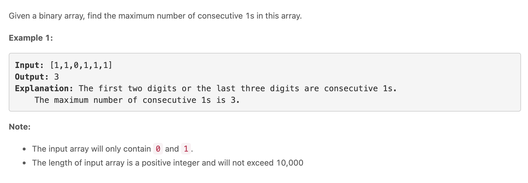 Max Consecutive Ones)